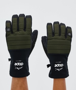 Men Dope Ace Snow Gloves Olive / Green | HRFNBZG-46