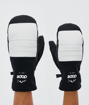 Men Dope Ace Snow Gloves White / Black | AMRJTUO-71