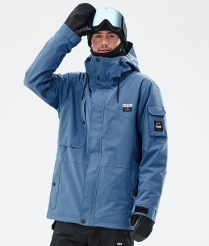 Men Dope Adept Ski Jackets Blue / Grey | BJOMIWY-29