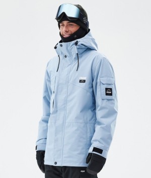 Men Dope Adept Ski Jackets Light Blue | ULNWJVO-62