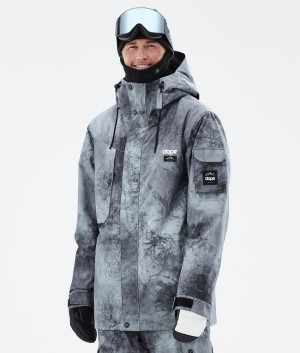 Men Dope Adept Snowboard Jackets Grey | QVOKFJW-54