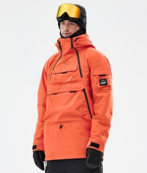 Men Dope Akin Ski Jackets Orange | OIRJPSC-71