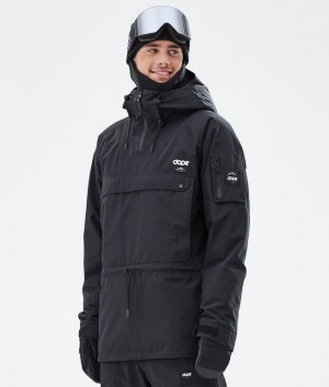 Men Dope Annok Snowboard Jackets Black | NXWSOPU-65