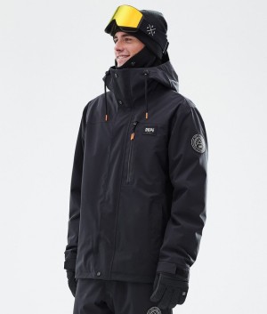 Men Dope Blizzard Full Zip Ski Jackets Black | OXLUIHA-45