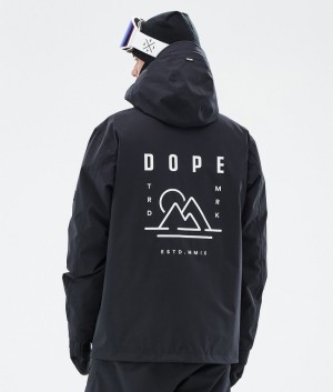 Men Dope Blizzard Ski Jackets Black | QXTGASB-05