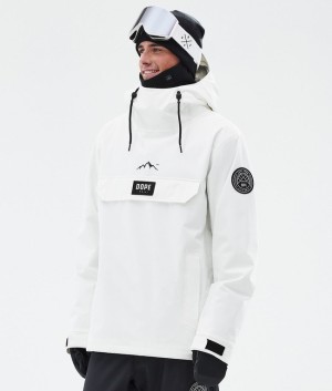 Men Dope Blizzard Ski Jackets White | IKFUJQT-40