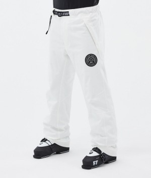 Men Dope Blizzard Ski Pants White | HDUABYK-75