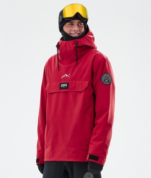 Men Dope Blizzard Snowboard Jackets Deep Red | QFHPEBS-91