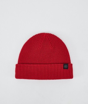 Men Dope Fisherman Beanie Deep Red | ZMGJRAO-13