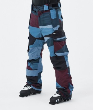 Men Dope Iconic Ski Pants Burgundy / Blue | ZNECSKX-18