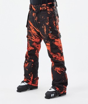 Men Dope Iconic Ski Pants Orange | DXESGJW-93