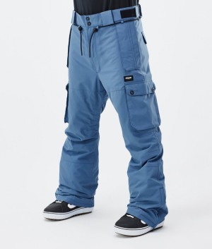 Men Dope Iconic Snowboard Pants Blue / Grey | MDVAZQO-59