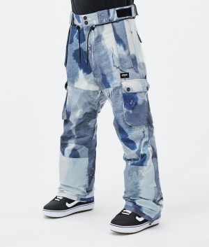 Men Dope Iconic Snowboard Pants Blue | SIFVXDW-39