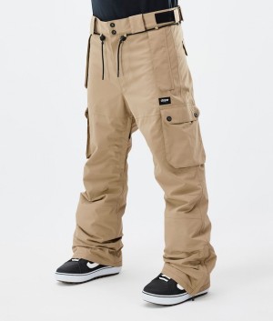 Men Dope Iconic Snowboard Pants Khaki | VDKFYMZ-86