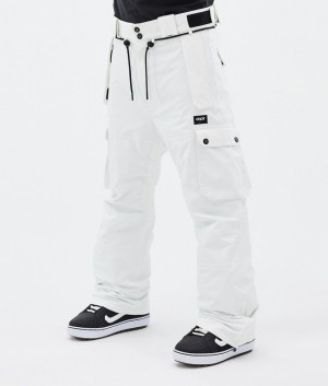 Men Dope Iconic Snowboard Pants White | YXBATPQ-85