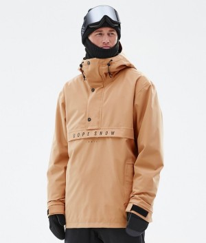 Men Dope Legacy Ski Jackets Khaki / Yellow | PGMREFA-45