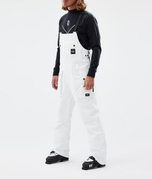 Men Dope Notorious B.I.B Ski Pants White | MNIAUXE-16