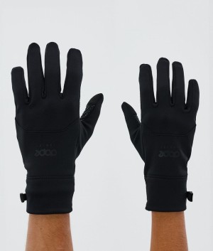 Men Dope Power Snow Gloves Black / Black | EOXFKRL-73