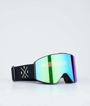 Men Dope Sight Snow Goggles Black / Green | JPTGUIA-94