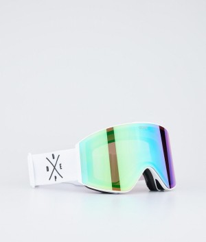 Men Dope Sight Snow Goggles White / Green | YQTLCHO-78