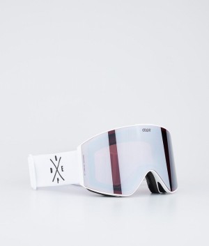 Men Dope Sight Snow Goggles White / Silver | HYBEWVO-29