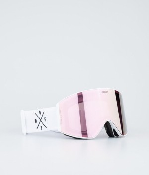 Men Dope Sight Snow Goggles White | YJVDWBO-64