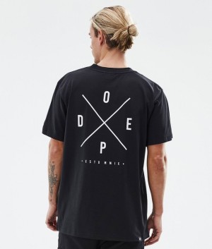 Men Dope Standard T-shirts Black | GUDCKEZ-18