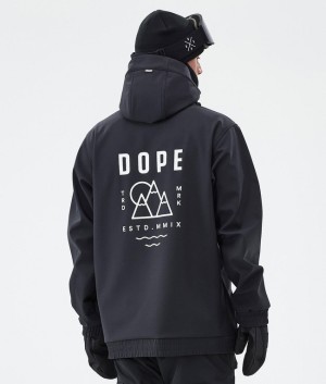 Men Dope Yeti Ski Jackets Black | MBXIHGJ-06