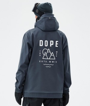 Men Dope Yeti Snowboard Jackets Blue | QFCKTHN-28