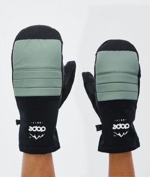 Women Dope Ace Snow Gloves Green | PMRLHTY-75