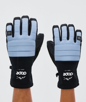 Women Dope Ace Snow Gloves Light Blue | PFRLCKM-10