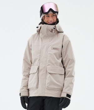 Women Dope Acme W Ski Jackets Brown | IHFQTXM-86