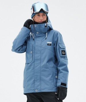 Women Dope Adept W Ski Jackets Blue / Grey | HXVQSJZ-12