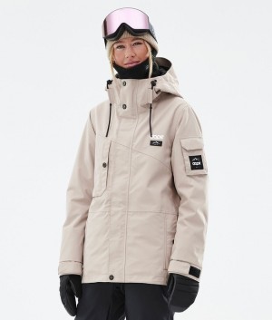 Women Dope Adept W Ski Jackets Brown | NBWQYML-63