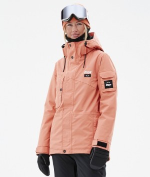 Women Dope Adept W Ski Jackets Coral | FYVNMSW-43