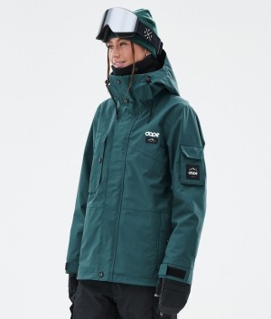 Women Dope Adept W Ski Jackets Green | SJBCIMW-82