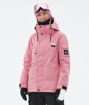 Women Dope Adept W Ski Jackets Pink / Black | RZQXCND-84