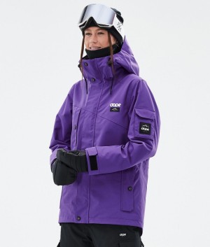 Women Dope Adept W Ski Jackets Purple | WEIXCPL-76