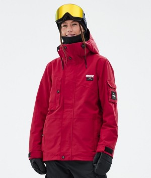 Women Dope Adept W Snowboard Jackets Deep Red | UMPYENZ-38