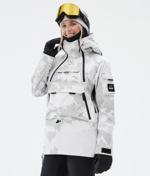 Women Dope Akin W Ski Jackets Grey / Camo | ZWFHJDG-41