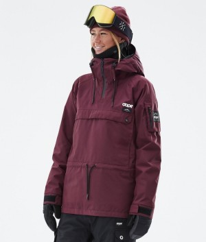 Women Dope Annok W Ski Jackets Burgundy | KPBQWSL-36