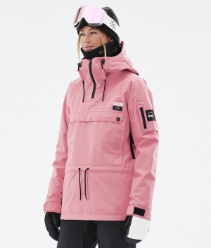 Women Dope Annok W Snowboard Jackets Pink | IHFOWLD-97