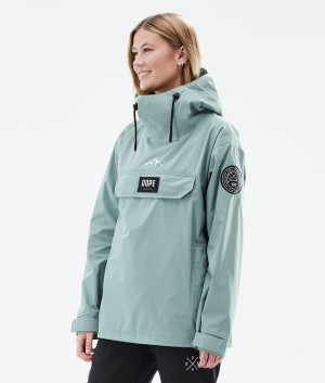 Women Dope Blizzard Light W Outdoor Jackets Green | FNCIKBW-96