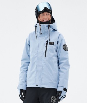 Women Dope Blizzard W Full Zip Snowboard Jackets Light Blue | ONTBYQA-20