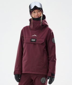 Women Dope Blizzard W Ski Jackets Burgundy | MBPRQIW-31