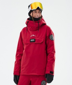 Women Dope Blizzard W Ski Jackets Deep Red | NBJYUTL-56