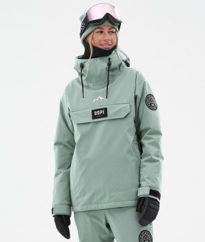 Women Dope Blizzard W Ski Jackets Green | FJLZNPK-60