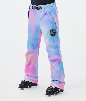 Women Dope Blizzard W Ski Pants Blue / Pink | IQVOTSX-81