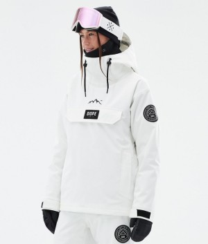 Women Dope Blizzard W Snowboard Jackets White | QTVJFWL-65