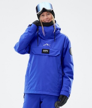 Women Dope Blizzard W Snowboard Jackets Deep Blue | OJPFLZD-74